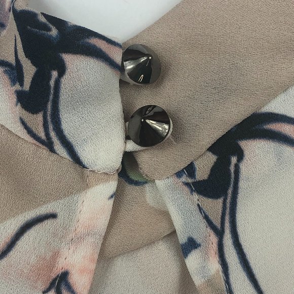 ASTR the Label Beachy Floral High Neck Crop Top Fairy Festival Summer Concert - Picture 13 of 13